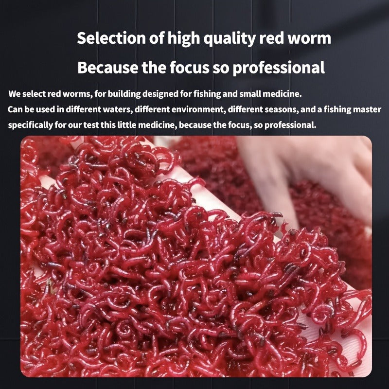 Liquid Fish Bait Red Worm Attractant – Powerful Fishing Bait Enhancer for Trout, Carp, Bass, Cod | 100ml Concentrated Fish Attractant Scent Lure