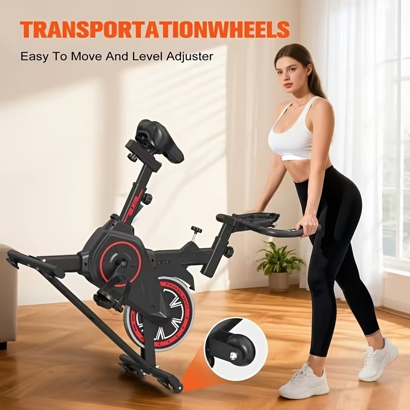 Indoor Spinning Exercise Bike – Ultra-Quiet Home Cycle
