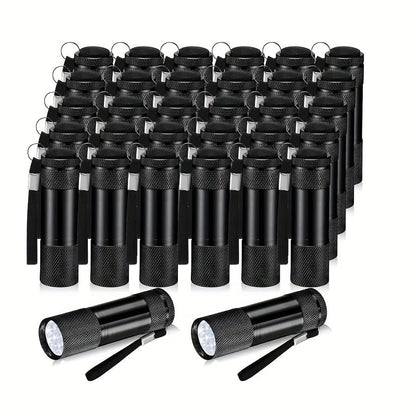 Bulk Flashlight Gift Set 32pcs – Mini Aluminum Handheld LED Torch with Lanyard for Boys & Girls, Small Flashlights for Christmas, Halloween, Thanksgiving, Birthday, Night Reading, Emergency & Camping (Batteries Not Included)