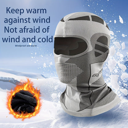 Windproof Neck Gaiter Face Mask 2 Pack – Breathable Knit Nylon Full Face Scarf Head Cover for Cycling, Skiing, Motorcycle & Outdoor Winter Sports, UV Protection Balaclava (Black)
