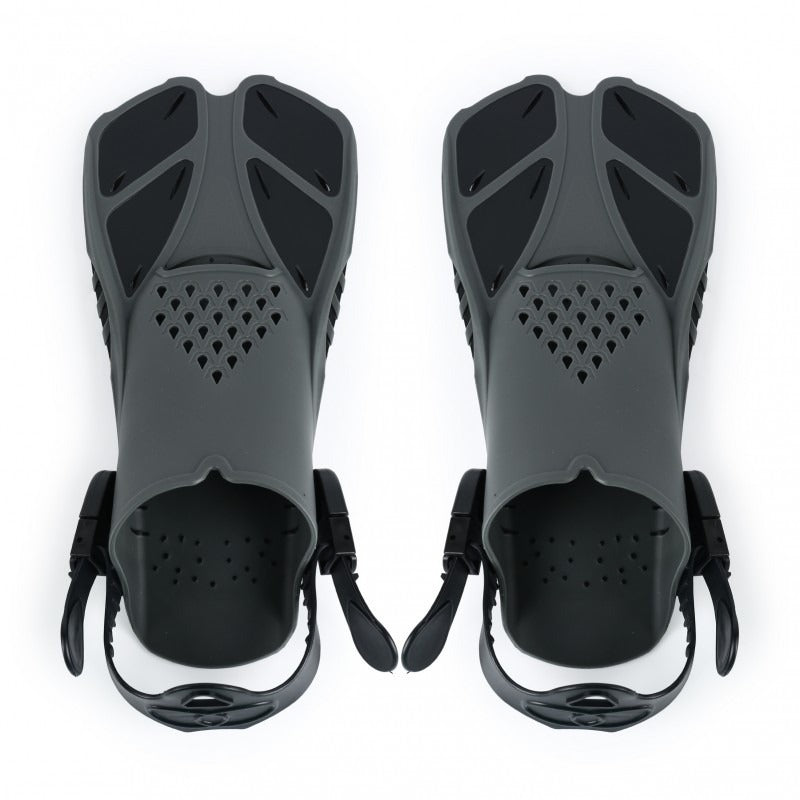 Adjustable Snorkel Diving Fins with Anti-Slip Lace-Up Design – Lightweight PP/TPR Open Heel Fins for Snorkeling Freediving Scuba Diving for Men Women Adults S/M & ML/XL