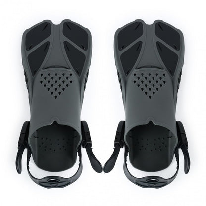 Adjustable Snorkel Diving Fins with Anti-Slip Lace-Up Design – Lightweight PP/TPR Open Heel Fins for Snorkeling Freediving Scuba Diving for Men Women Adults S/M & ML/XL