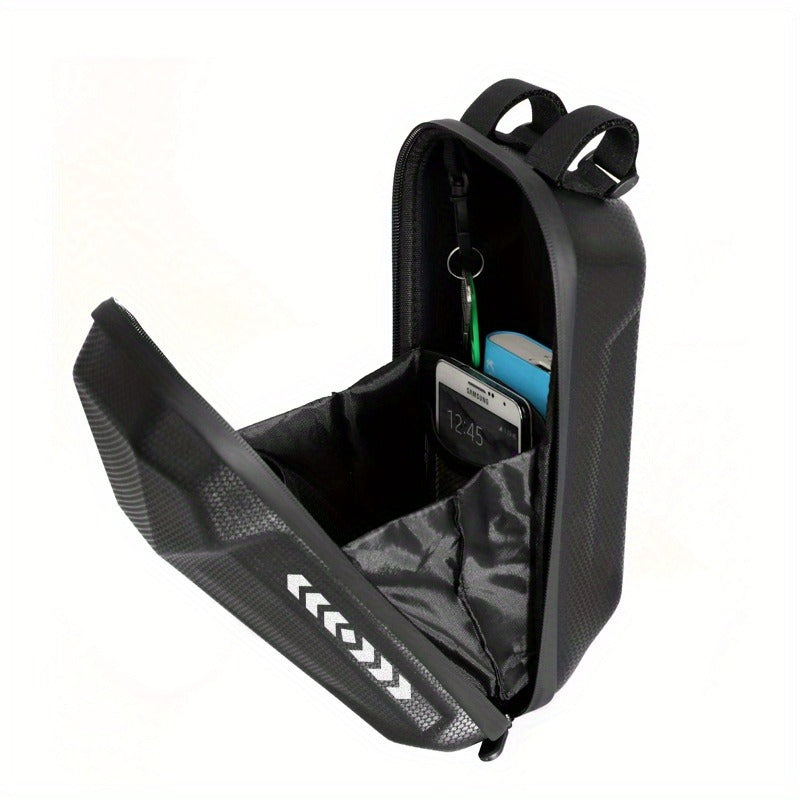 Electric Scooter Handlebar Bag Front Storage 2L Large Capacity – Portable Waterproof Handlebar Pouch for Phone, Wallet & Essentials, Universal Fit for E-Scooter, Bike & Bicycle
