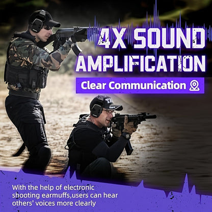Electronic Shooting Earmuffs NRR 23dB – Sound Amplification