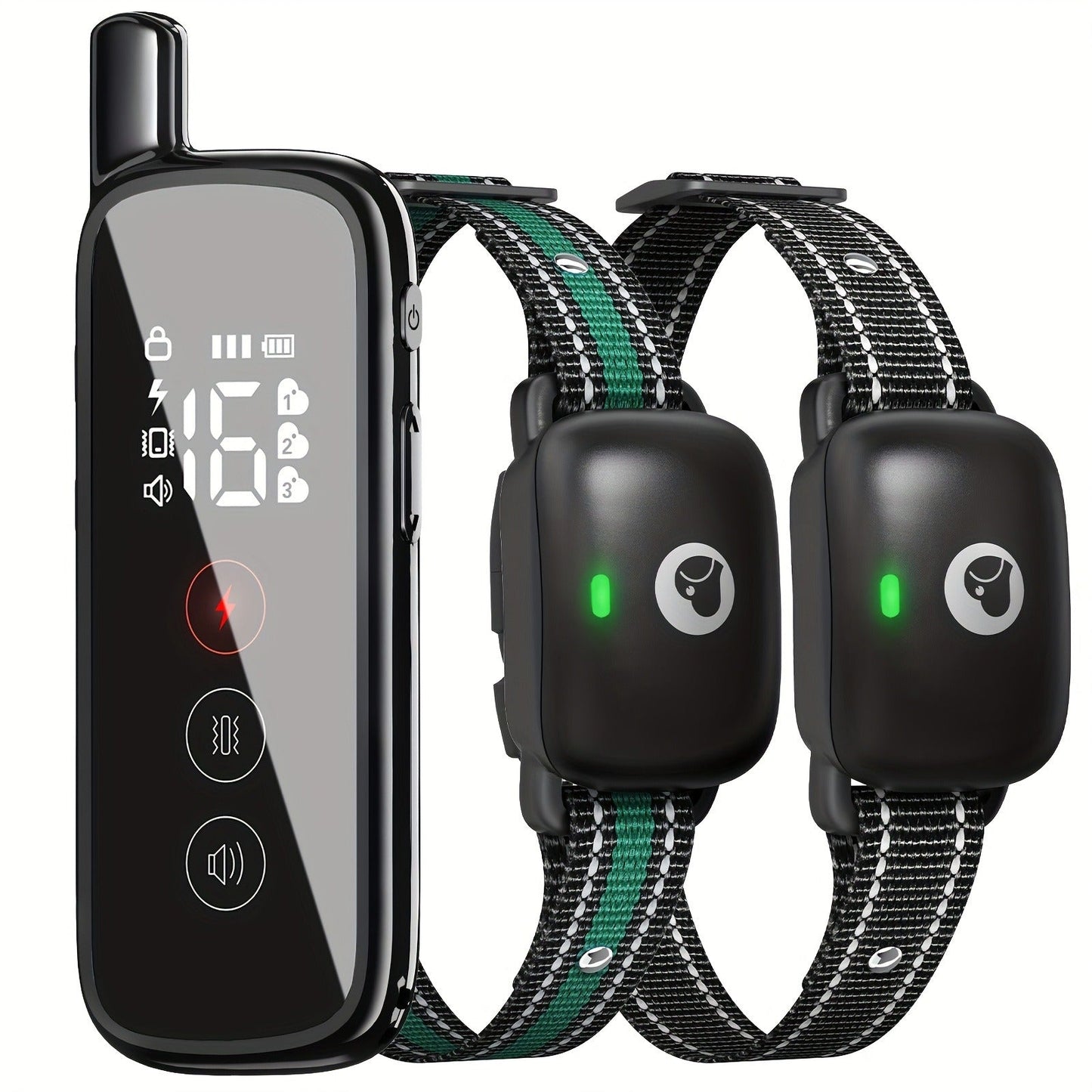 Dog E-Collar with Remote IP68 Waterproof – Rechargeable Dog Training Shock Collar for Small Medium Large Dogs, 3 Safe Training Modes, 1640ft Range | 1, 2 or 3 Dogs (Black)