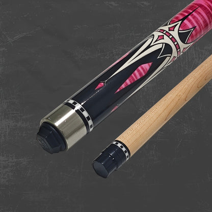 2-Piece Carbon Fiber Billiard Cue – Unisex Pool & Snooker Cue Stick, Low Deflection, Pink or Blue – Perfect Gift for Dad, Husband & Snooker Enthusiasts, Christmas & Holiday Gift