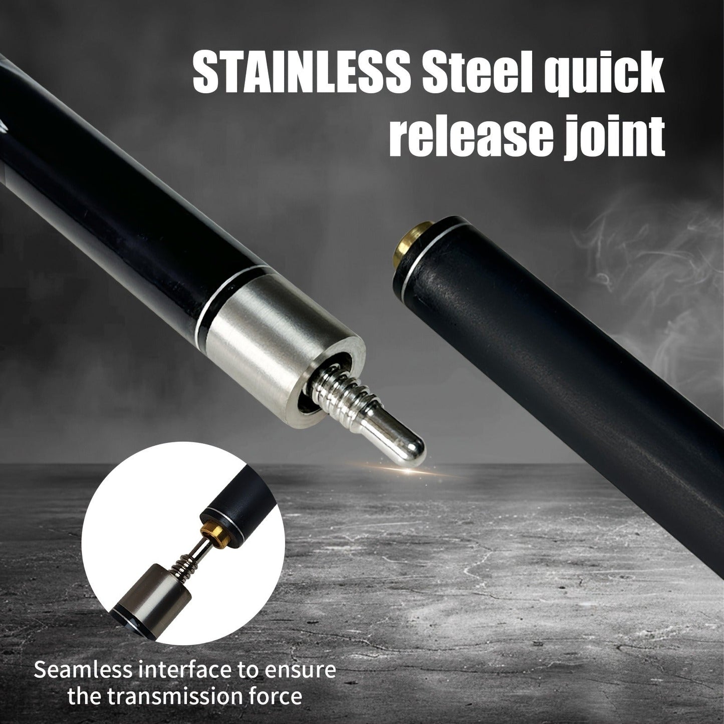 Carbon Fiber Pool Cue 57 Inch 13mm Tip – 2pcs Modular Design, Low Deflection, Piano Lacquer Finish, Stainless Steel Joint – Professional Billiard Cue for 8 Ball, 9 Ball, Home, Tournament & Club