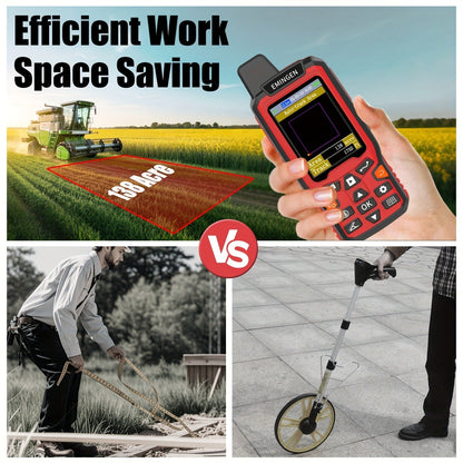 Handheld GPS Land Surveying Equipment – High-Precision 2.4" LCD Area Measuring Tool for Farmland, Forest, Ranch & Mining | ZL180