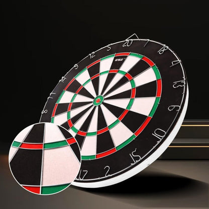 18 Inch Professional Sisal Bristle Dartboard Set | Regulation Size Steel Tip Dartboard with 6 Steel Darts | High-Density Double-Sided Board for Training Competition Game Night Christmas Gift