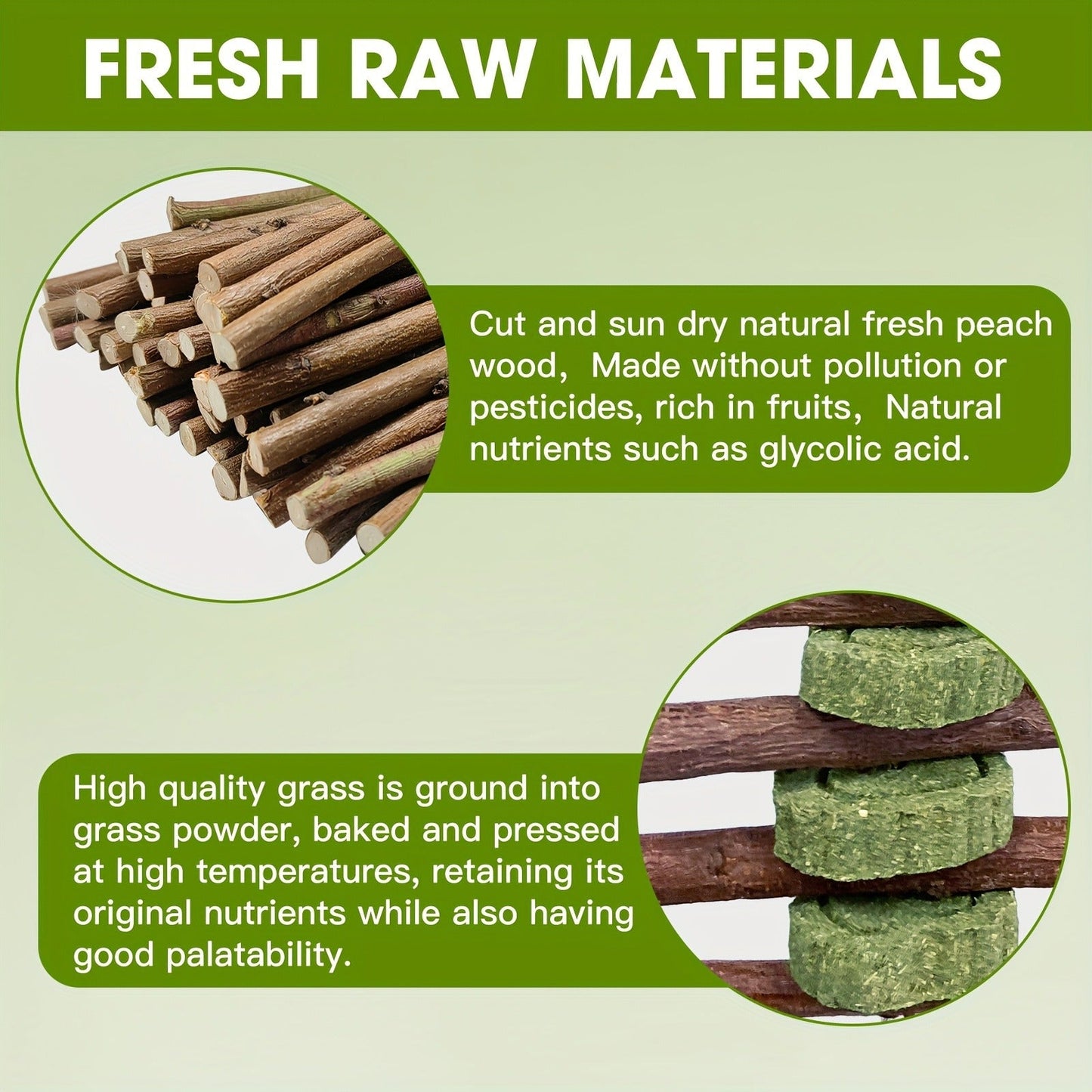 Grass Cake Chew Toys 3pcs – Natural Woven Hay Cake Teeth Grinding Strings for Hamsters, Rabbits & Small Pets, Dental Care Foraging Enrichment Toy