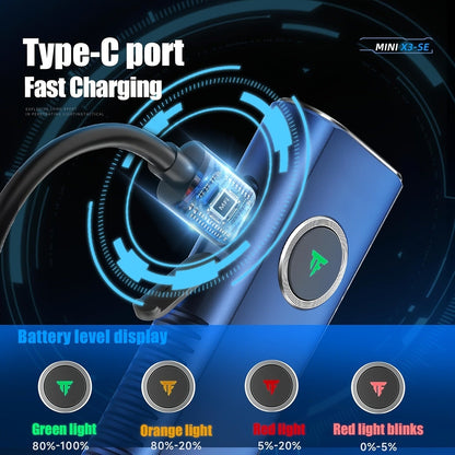 EDC Pocket Flashlight, 1200 Lumen Triple Light Source with White UV Red Beam & Laser, Type-C Rechargeable 5-Mode Mini LED Torch for Emergency, Camping & Everyday Carry