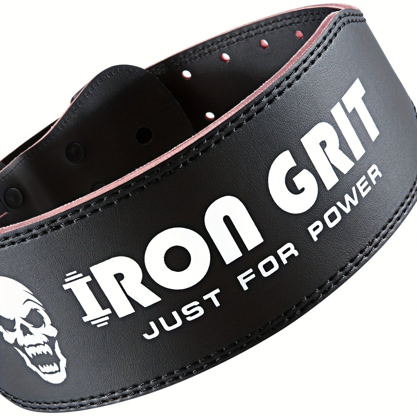 Weightlifting Belt Cowhide Leather Lumbar Support for Powerlifting, Squats & Deadlifts – Men's Weight Training Protective Gear M & L