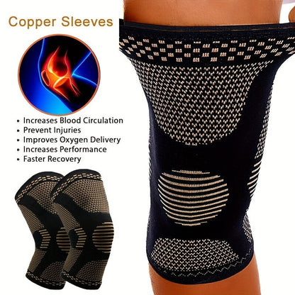 Knee Brace with Patella Gel Pad & Side Stabilizers – Open Patella Support for Running, Cycling, Tennis, Volleyball & Outdoor Sports | Men & Women