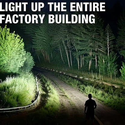Tactical LED Flashlight 5000mAh Rechargeable Zoomable with Ignition Lens – 4 Modes High Brightness Golden Dragon Pattern Spotlight for Camping Outdoor Hiking Emergency Household Use