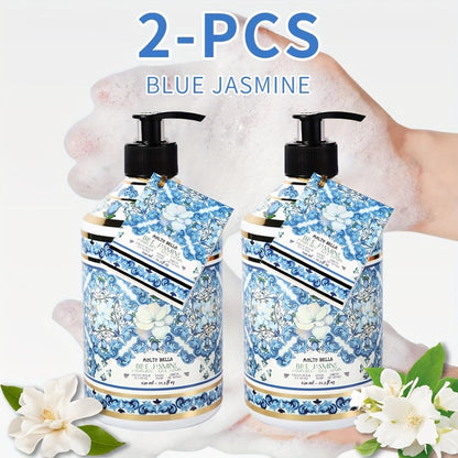 Moisturizing Liquid Hand Soap 2-Pack 21.3 fl oz Each — Foaming Pump Dispenser in 5 Scents, Gentle Gel Formula for All Skin Types, Bathroom Kitchen Office & Travel Hand Wash