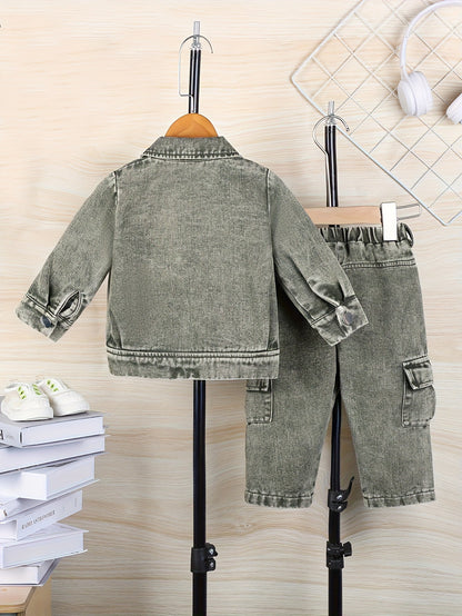 Boys' Denim Outfit Set - Winter