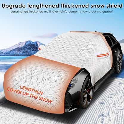 Windshield Snow Cover Frost Guard - Thickened Universal Car Front Window Snow Shield, All-Season Sun Shade Ice Frost Protection Cover for Cars Trucks SUV