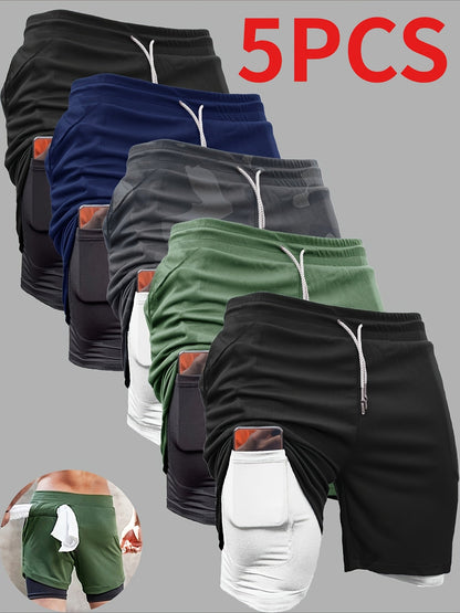 Men's Athletic Shorts - Quick Dry With Pockets Modern Style 546789