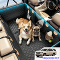 Heavy Duty Dog Hammock with Hard Bottom Support | 450lbs Capacity, XL Size, Suitable for 2-4 Large Dogs, Knit Fabric, Backseat Protector for Truck/SUV