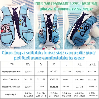 Dog Vest Lightweight Windproof Thermal Shirt for Small Dogs – Fashion Pet Costume for Teddy Bichon Pomeranian, Spring Summer Fall Dog Clothes, 2-Pack & 6-Pack Holiday Gift Set