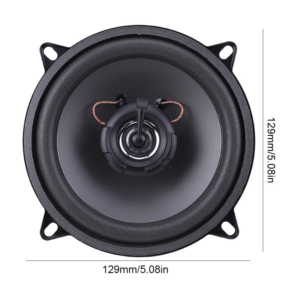 5 Inch Full Frequency Car Stereo Speaker 4 Ohms 2 Way Vehicle Audio Stereo Subwoofer 400W Full Range Frequency Auto Audio