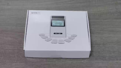 TENS EMS Unit Rechargeable Pain Relief Device, 20 Intensity Levels 48 Modes Electric Muscle Stimulator for Back Neck Shoulder Knee Wrist Pain, 8 Electrode Pads & Carry Case Included