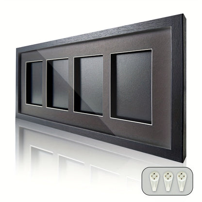 Trading Card Display Case Wall Mounted Wood Frame – Pokemon TCG Sports Cards 35–360pt Compatible, 1/2/4/6/10 Grid Options, Card Collector Gift for Teen & Adult Ages 14+