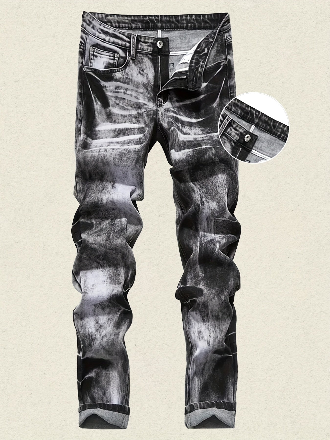 Men's Slim Fit Jeans - Vintage Wash Clean Finish