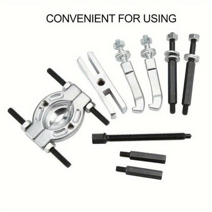 Bearing Puller Set 9-Piece - Gearbox Bearing Removal Tool Kit for Automotive & Mechanical Repair, Internal External Bearing Extractor, Professional Car Repair Tool for Transmission & Wheel Bearings