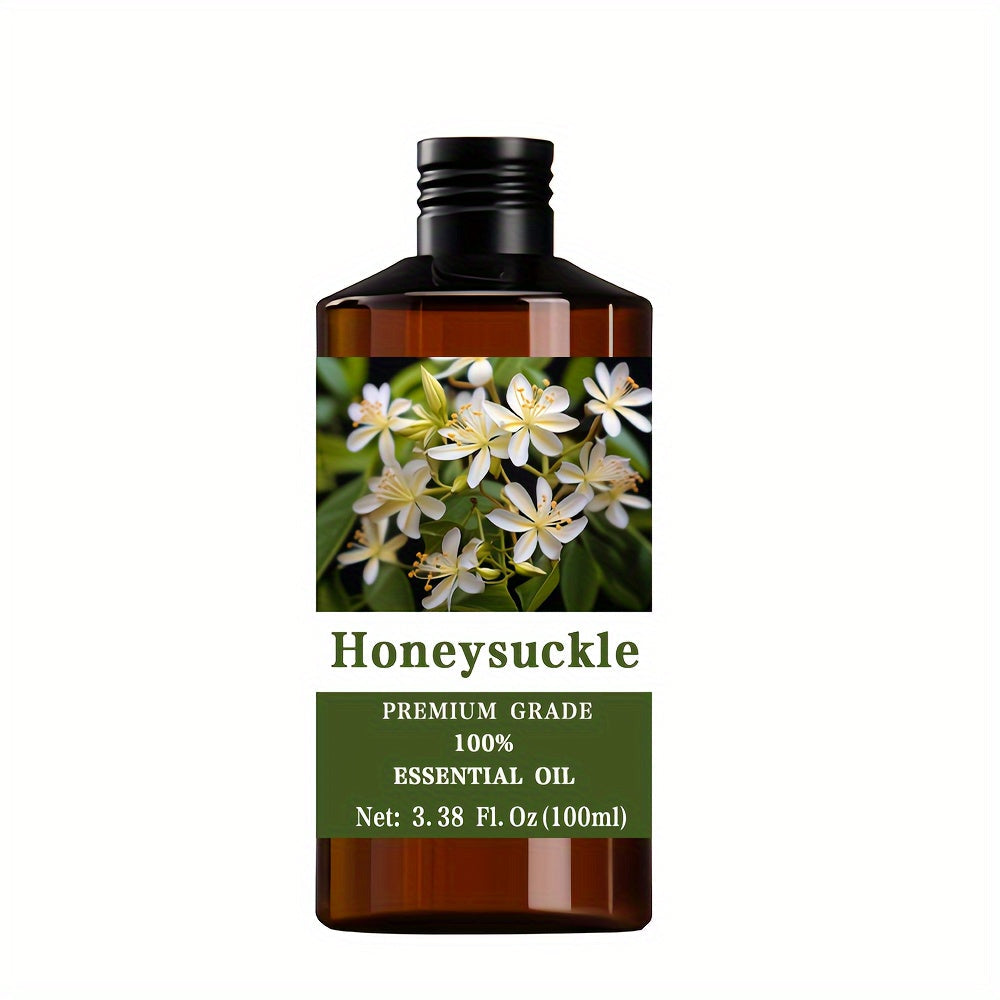Honeysuckle Essential Oil 100% Pure Therapeutic Grade Aromatherapy Diffuser Massage Oil – Hair Skin Nail Care Relaxation Meditation Stress Relief Gift for Men Women 100ml 3.38oz