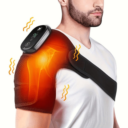 Knee Massager with Heat and Vibration – 3-in-1 Wireless Joint Massager for Knees, Shoulders & Elbows | Heating Pad & Vibrating Therapy for Pain Relief and Recovery
