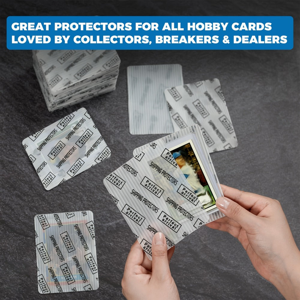 Trading Card Shipping Protectors 60/120/510 Count 3.5x4.5 Inch – Premium Rigid Plastic Card Mailer Inserts for Sports Cards, TCG & Collectible Card Packaging