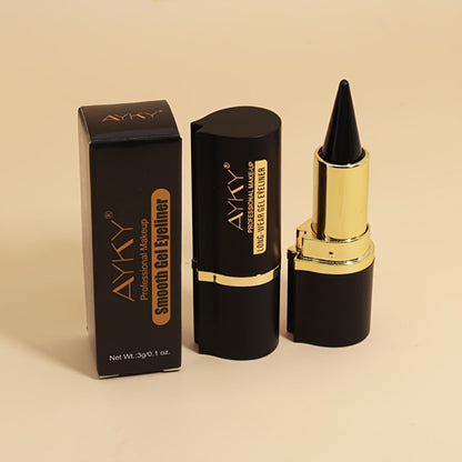 Waterproof Eyeliner Pencil 2-Pack for Women - Long-Lasting Smudge-Proof Sweat-Resistant Black Liner, Smooth Multi-Use Eye Design for Bold Winged Smoky Looks, Beginner-Friendly Everyday Makeup Set