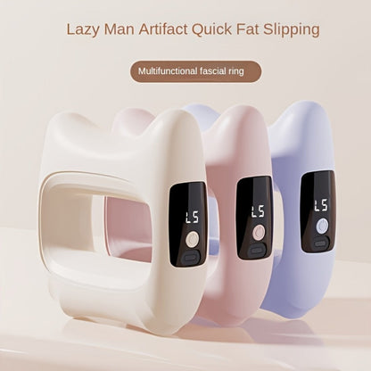 Dual Motor Electric Fascia Ring with Massage Belt – 8 High-Frequency Vibration Modes, Type-C Rechargeable Large Battery, Ergonomic Grip, Upgraded Vibration Massager for Full Body Muscle Relief