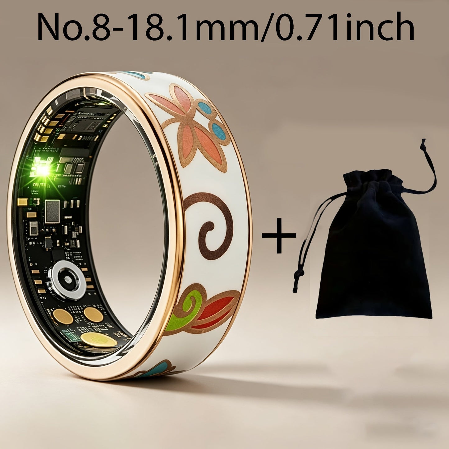 Health Tracking Smart Ring | Pedometer Sleep Calorie iOS Android