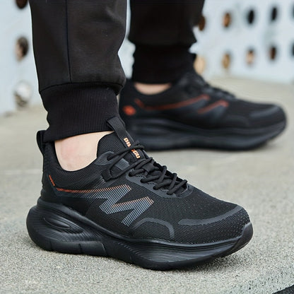 Men's Athletic Shoes - Non-Slip Sole Lace-Up for Outdoor & Travel