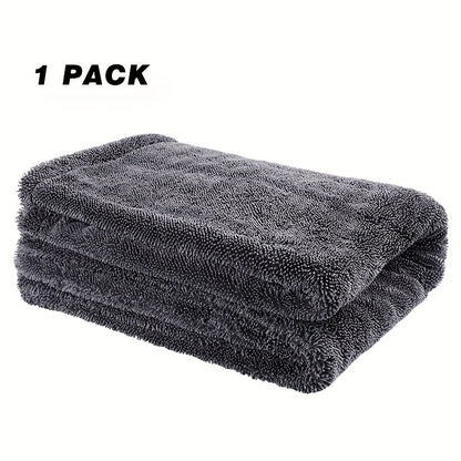 1500GSM Edgeless Car Drying Towel 24"x36" – 70/30 Twisted Loop Microfiber for Cars, Trucks & SUVs, Streak-Free