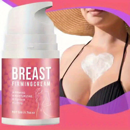 Bust Firming Cream for Women — Tightening & Lifting with Caffeine, Jojoba Oil, Shea Butter, Vitamin E & Honey | Moisturizing Body Firming Lotion for Sagging Skin | All Skin Types | Fresh Fragrance