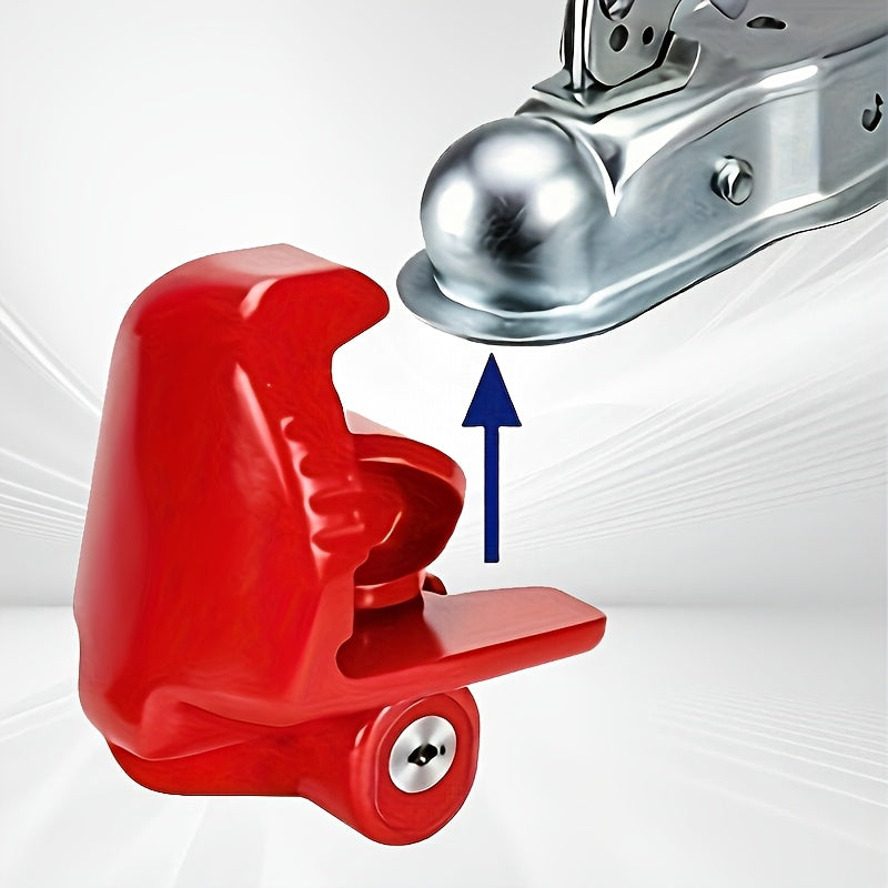 Tow Hitch Lock, 1pc/2pcs Heavy-duty Trailer Lock, Universal Size, Compatible with 1/8-inch, 2-5/16-inch, And 2-ball Hitch Locks, Adjustable Design, Made Of High-quality Aluminum Alloy, Rust- And Corrosion-resistant, Tamper-proof And Cut-resistant