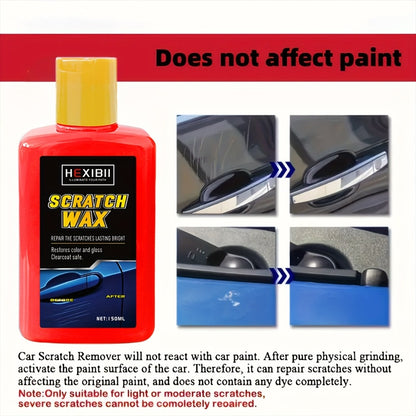 Car Scratch Remover Paste Kit – Clear Coat Scratch Eraser for Light Surface Marks & Swirl Marks, Car Paint Repair Paste | 150ml or 2-Bottle Set