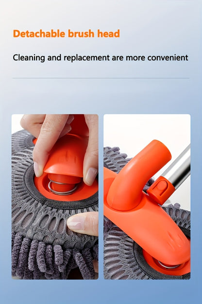 Car Wash Mop with Adjustable Handle – Microfiber Cleaning Brush for Cars & Trucks, Scratch-Free Detailing Tool