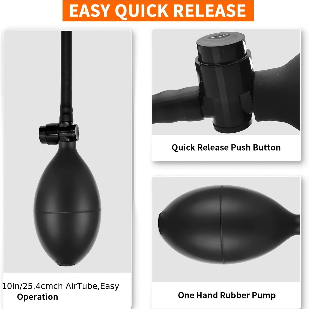 Car repair airbag, air wedge bag pump, 3pcs of commercial inflatable air wedge bag tools, professional leveling kit and alignment tool, suitable for various work air wedge bags, rated 330 LB, 3 sizes