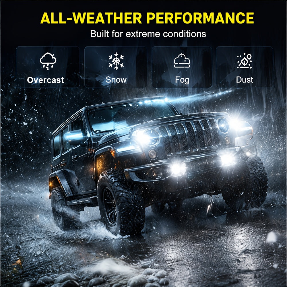 2pcs H1 LED Bulbs, H7 LED Bulbs, H4 LED Bulbs, H11 HB3 9005 Bulbs, HB4 9006 Bulbs, HIR2 Bulbs. Perfect for Car Enthusiasts As A Gift to Enhance Nighttime Driving Safety. Upgraded with 30, 000 Lumens, 350 Watts, Automatic Headlights, 12V, 6500K.