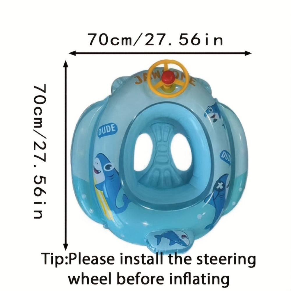 Cute Cartoon Animal Inflatable Pool Float for Kids & Adults – Fun Colorful Beach Floatie Summer Water Toy for Swimming Pool Lake Beach Backyard Vacation, Blue Green Pink