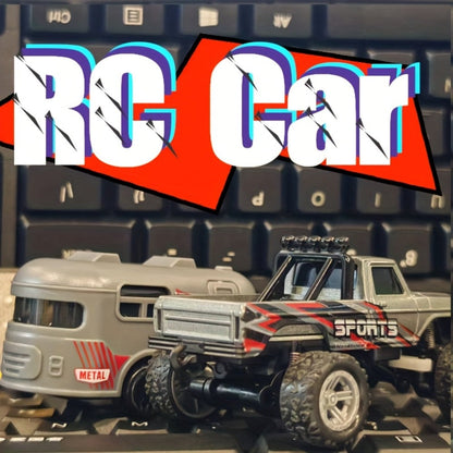 RC Off-Road Car with Alloy Body & Shock-Absorbing Chassis – Remote Control Car for Boys Indoor Outdoor Racing Metal Frame – Christmas Birthday Gift for Kids Teens