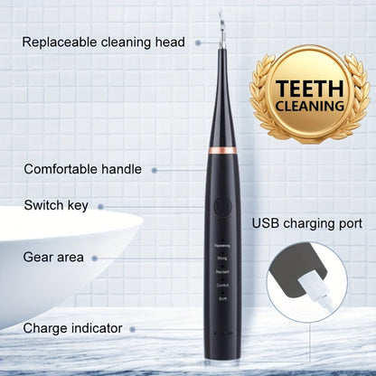 USB Electric Toothbrush Set - 5 Replaceable Brush Heads & 2 Cleaning Heads, USB Rechargeable Electric Toothbrush with Travel Case, Complete Oral Care Kit for Home & Travel, Black or White