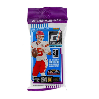 2025 Panini Donruss Football Holiday Tin + Jumbo Value Pack Bundle – 3 Exclusive Press Proof Purple Cards, 400-Card Base Set, Gridiron Kings & Rookie Hits for NFL Collectors