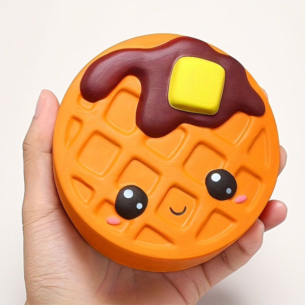 Jumbo Squishy Slow Rising Toy Scented – Giant Chocolate Biscuit Cheese Squishies for Kids, Soft PU Squeeze Stress Relief Sensory Toy, Cute Food Squishy Gift for Girls Boys