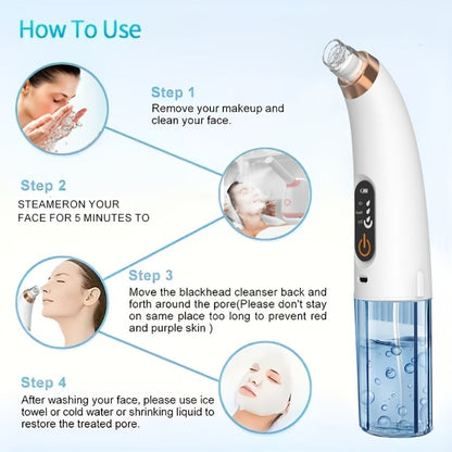Facial Steamer Nano Ion Mist - Deep Pore Cleansing Home Spa Face Steamer with 360° Rotatable Arm, Blackhead Remover, Portable & Salon-Grade Skin Hydration Beauty Tool