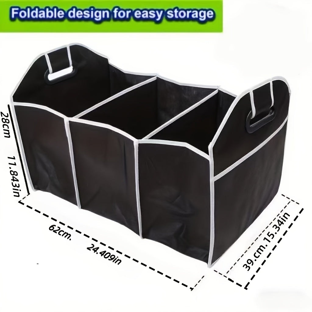 Automobile Organizer, Non-Woven Fabric Storage Container for Cars, Spacious Collapsible Vehicle Storage Bag, Easy to Transport And Compact, Perfect for Holiday Gifting